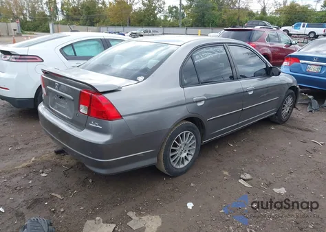 2005 Honda Civic Lx из США, поврежденный, VIN 2HGES15505H577254